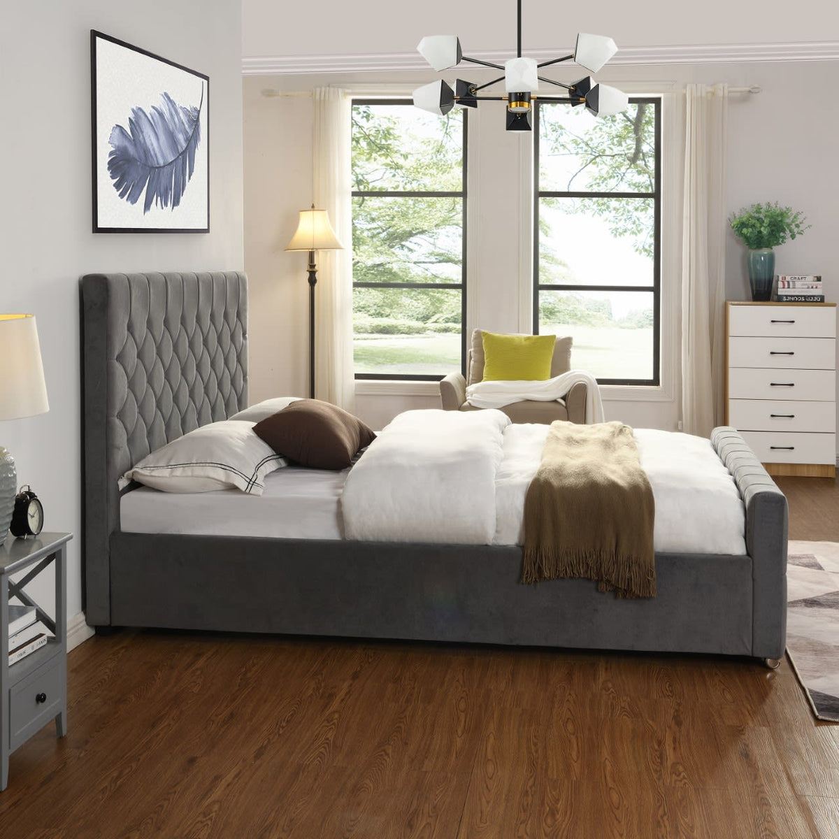 Galway Grey Bed 3