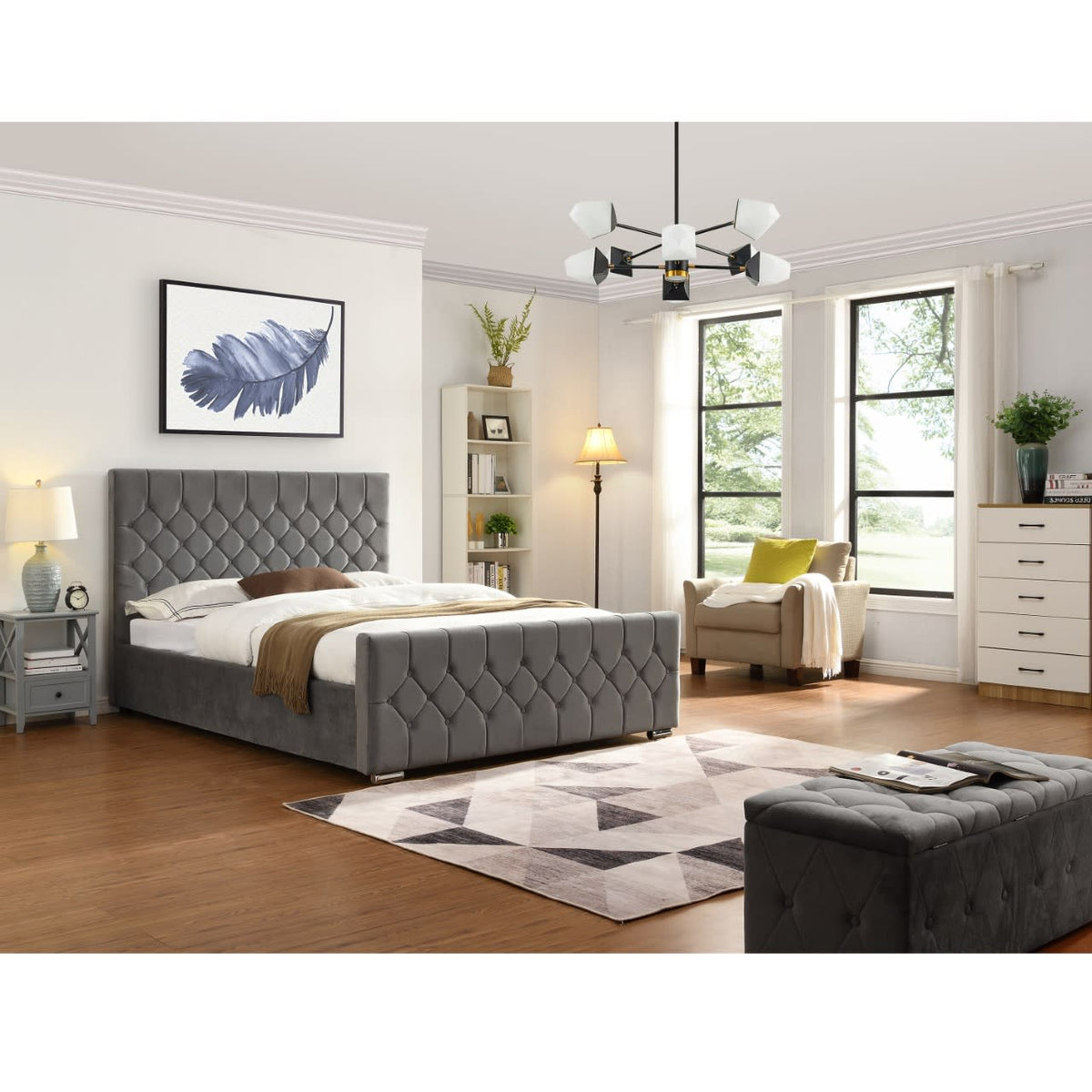 Galway Grey Bed 4