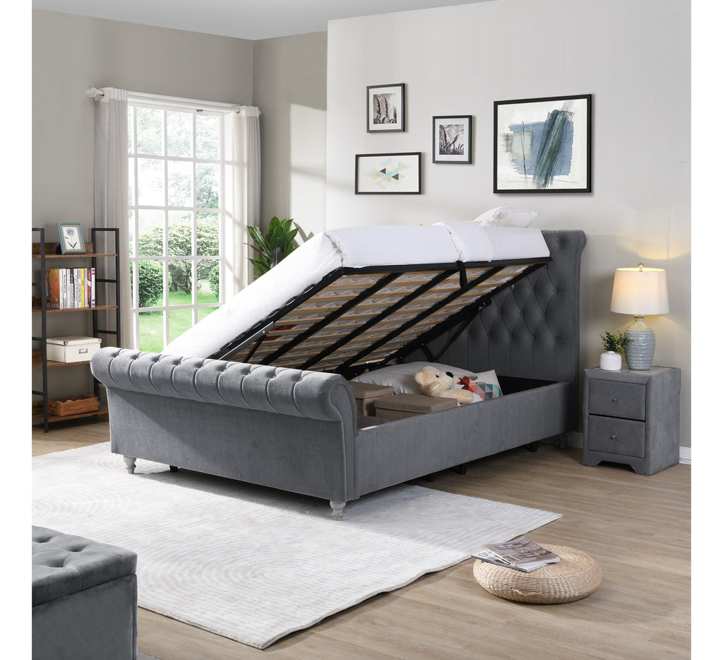 Kilkenny Grey Side Gas-Lift Bed 3