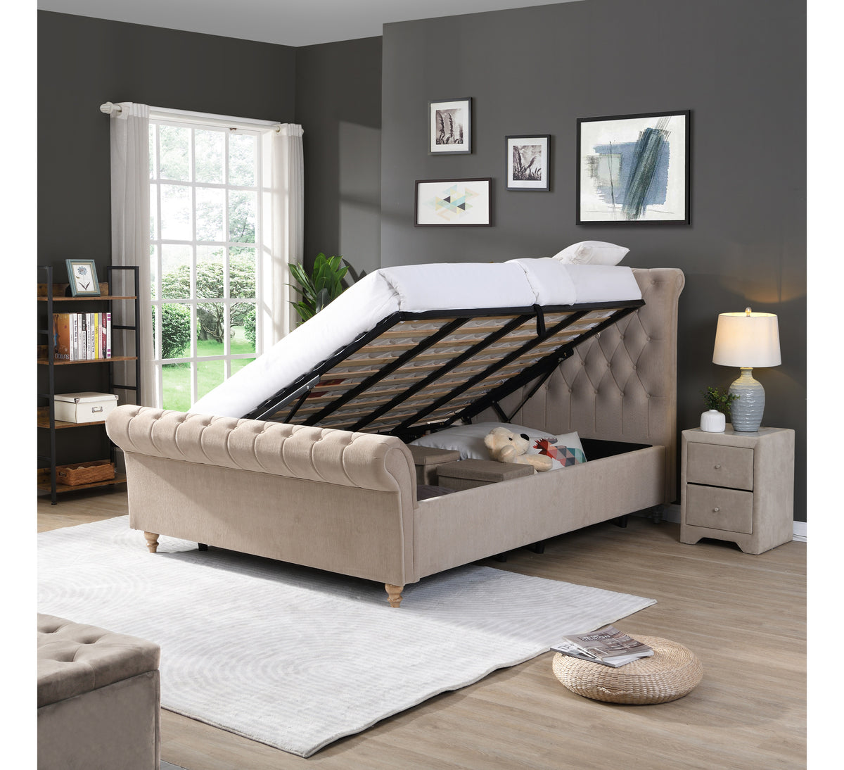 Kilkenny Mink Side Gas-Lift Bed 2