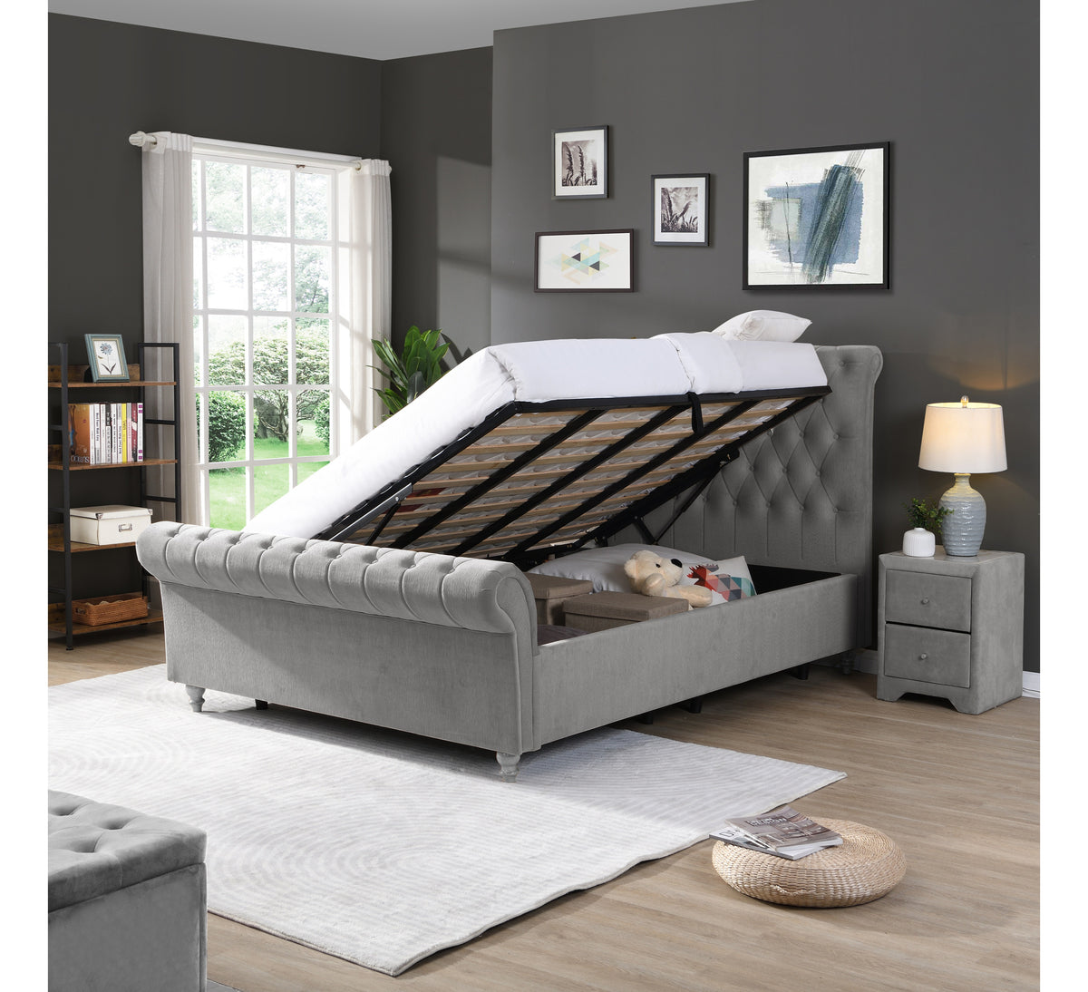 Kilkenny Silver Side Gas-Lift Bed 3