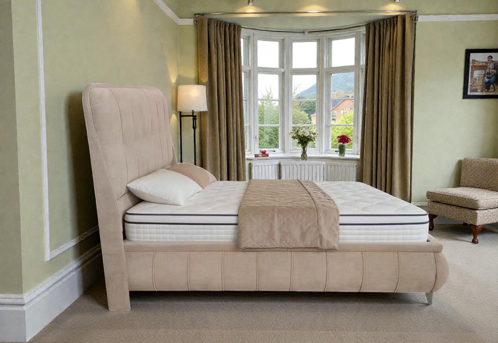Limerick Beige Storage Bed 2