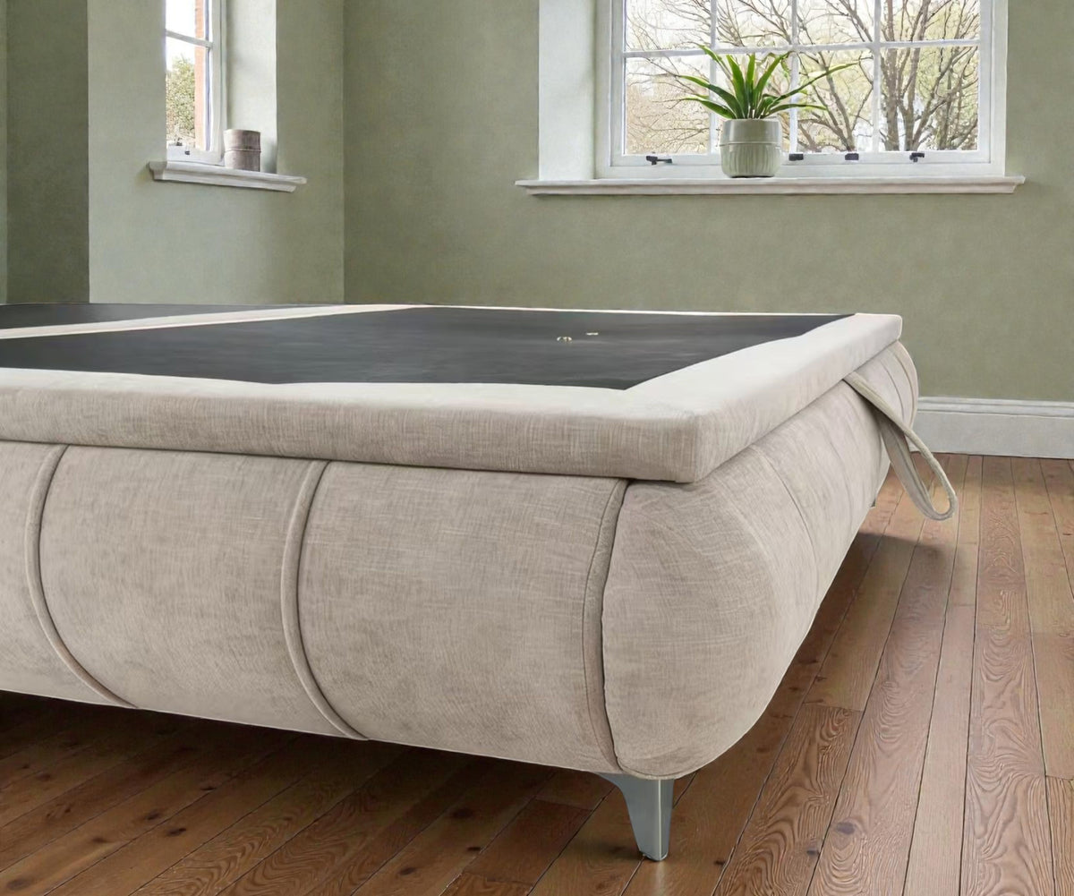 Limerick Beige Storage Bed 3