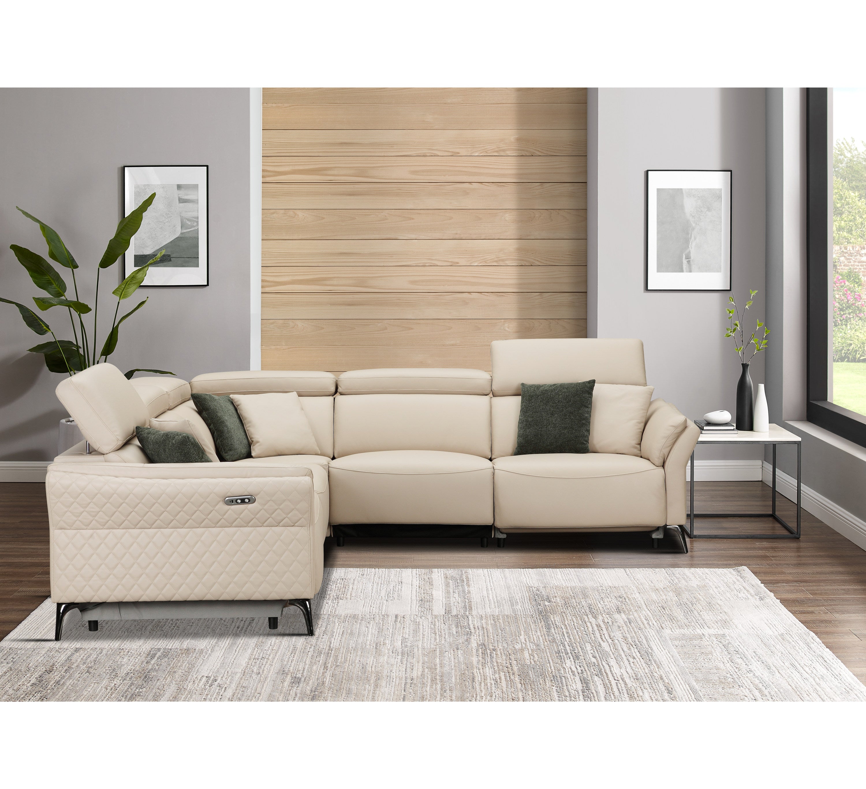 Milan Electric Corner Suite (Cream) 2