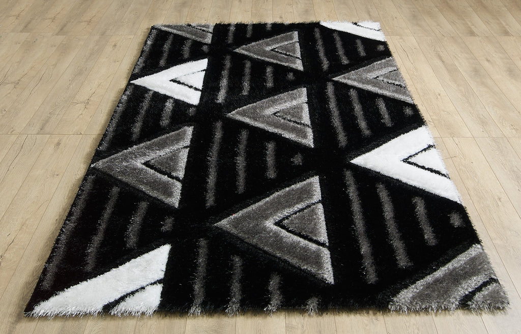 Venus Rug - Black Grey 4